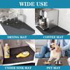 Kitchen Absorbent Mat Drying Mat Quick Dry Drain Pad for Coffee Machine Dish Rack Rack Stain Absorbent for Counter Bathroom