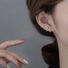 Vintage Minimalist Square Stud Earrings for Teens Ear Piercing Earrings Women Men Pierced Unusual Party Earrings Jewelry