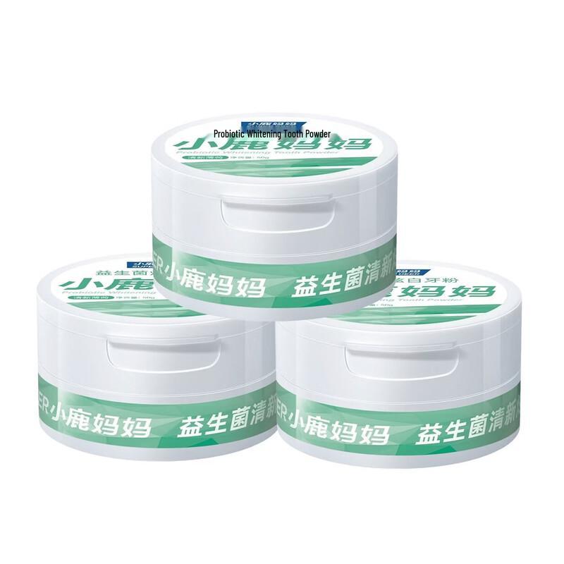 Deer Mom Probiotic Fresh Mint Tooth Powder