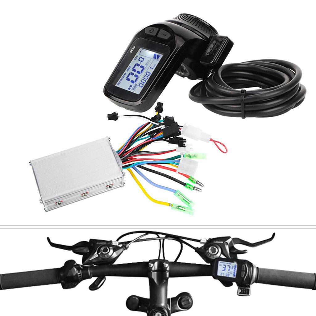 Electric Bicycle Electric Scooter Brushless Controller LCD Display Panel Dial Instrument48V