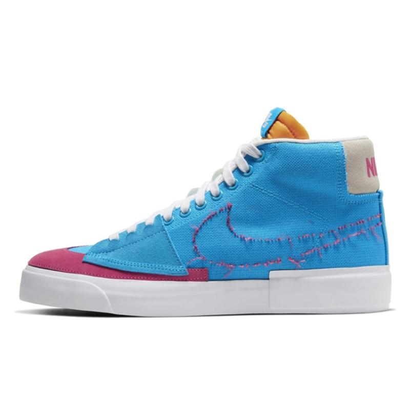 Nike Sb Zoom Blazer Mid Edge Hack Pack Blue  Skateboard Shoes CI3833-400