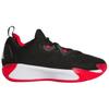 adidas INITIATION Cushioning, Slip Resistant, Abrasion Resistant, Rebound Low Top Basketball Shoes Men's Black Red Sneakers JS0464