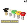 1/5Pcs 1/4Inch Quick Connect Garden Cleaning High Pressure Car Washer Spray Nozzle 0 15 25 40 Degree Watering Soap Nozzle Tip