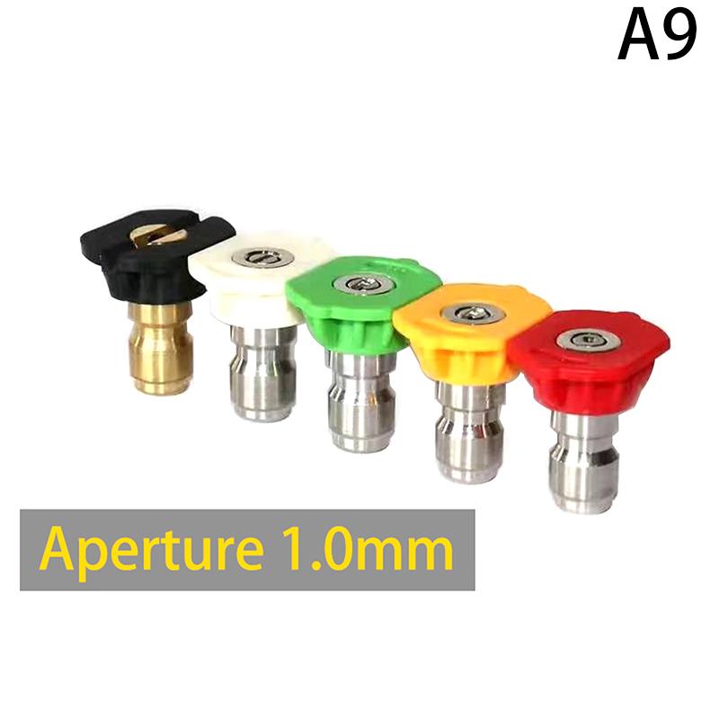 1/5Pcs 1/4Inch Quick Connect Garden Cleaning High Pressure Car Washer Spray Nozzle 0 15 25 40 Degree Watering Soap Nozzle Tip