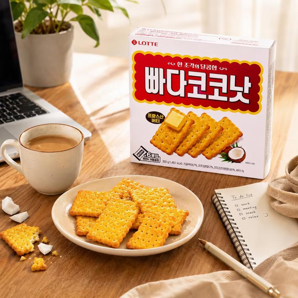 Lotte Butter Coconut Crispy Biscuits 300g