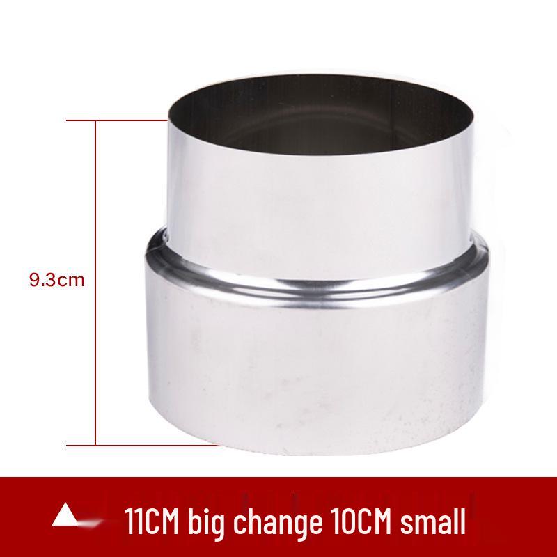 Conector Reductor pentru Coș de Fum din Oțel Inoxidabil pentru Încălzitor de Apă pe Gaz, 6cm la 5cm