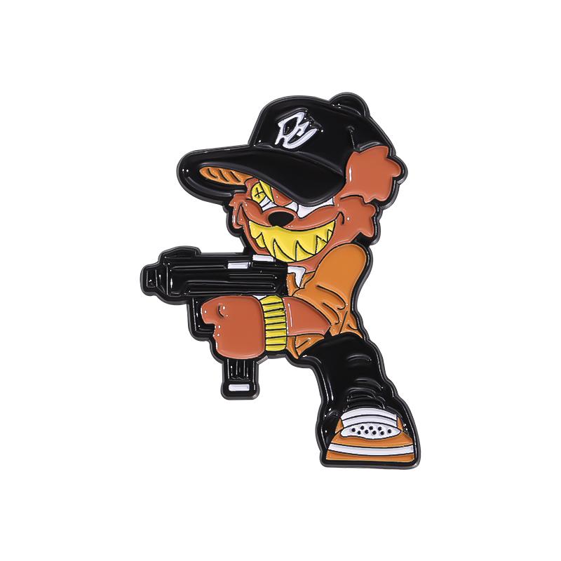 

Cartoon Anime Animals Hat Clip Enamel Pins Custom Big Nose Boy Brooches Lapel Badges Funny Jewelry Gift for Friends