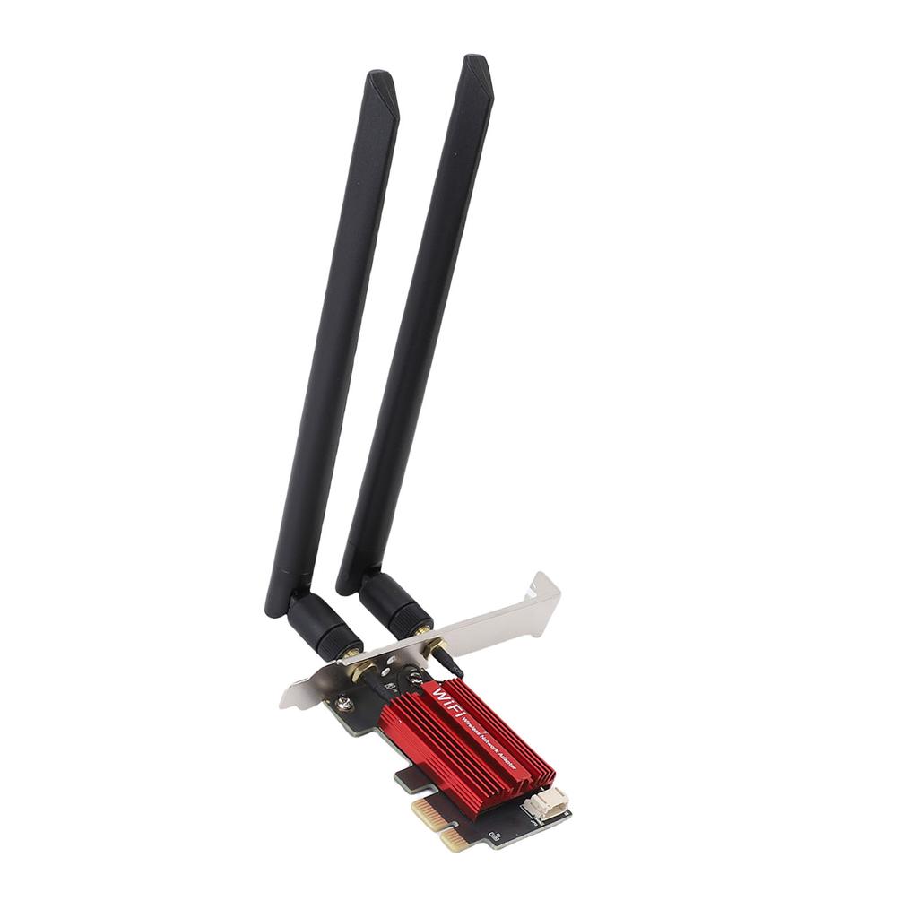 WiFi 6E PCIe Card 4200Mbps 2.4GHz 5GHz 6GHz Triple Band PCIe WiFi Adapter for Desktop Computer