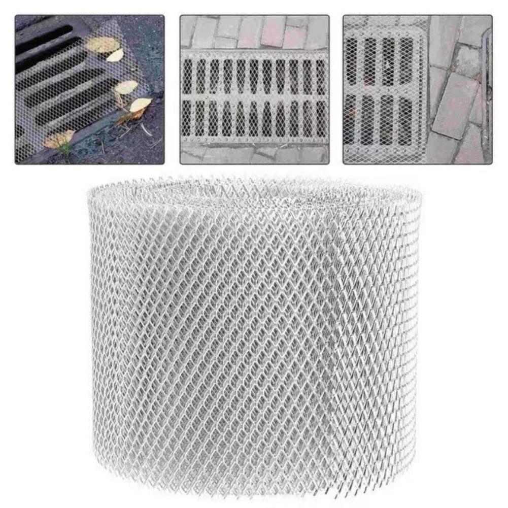 12.7*600cm/15*600cm Gutter For Protection Mesh Guard With 10 Fixing Clips Leaf Mesh Roll For Home Roof Protection 2026 New