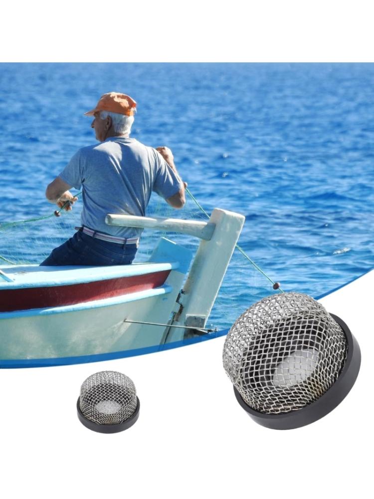 Stainless Steel Mesh Strainer 3/4"- 14, Aerator Screen Strainer Stainless for Livewell Pump and Baitwell