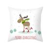 Nordic Christmas Cartoon Reindeer Digital Printing Short Plush Pillow Covers For Car Sofa Office Cushion Cover Home Goods