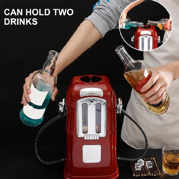 Distributore di Whisky a Doppia Pistola di Grande Capacità Versatore Innovativo a Doppia Pistola per Bar e Eventi a Tema Vintage