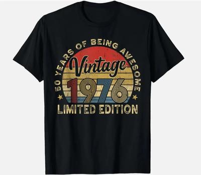 Retro 50th Birthday 1976 50 Year Old Birthday Party Unisex T-Shirt