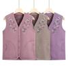 Elderly Vest Women's Autumn and Winter Vest Outer Wear Thickened Velvet Vest Jacket for the Elderly