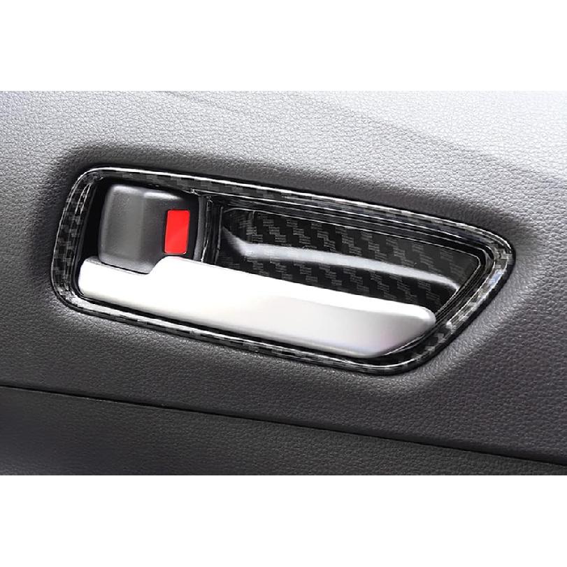 

Kadore for 2020 2021 2022 2023 2024 2025 Toyota Corolla Carbon Fiber Style Interior Door Handles Cover Trim Frame 4-pc