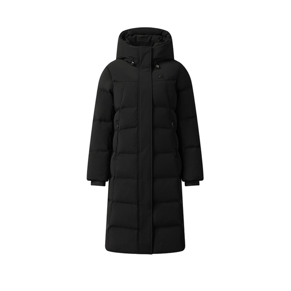 

Fila Белая Минималистичная Модная Теплая Длинная Пуховая Куртка с Капюшоном Женская Верхняя Одежда Черная F11W543910FBK L