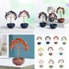Gemstones Bonsais Tree Miniature Crystal Money Tree Ornament for Fengshuis Enthusiasts Seek Wealth and Positive Energy