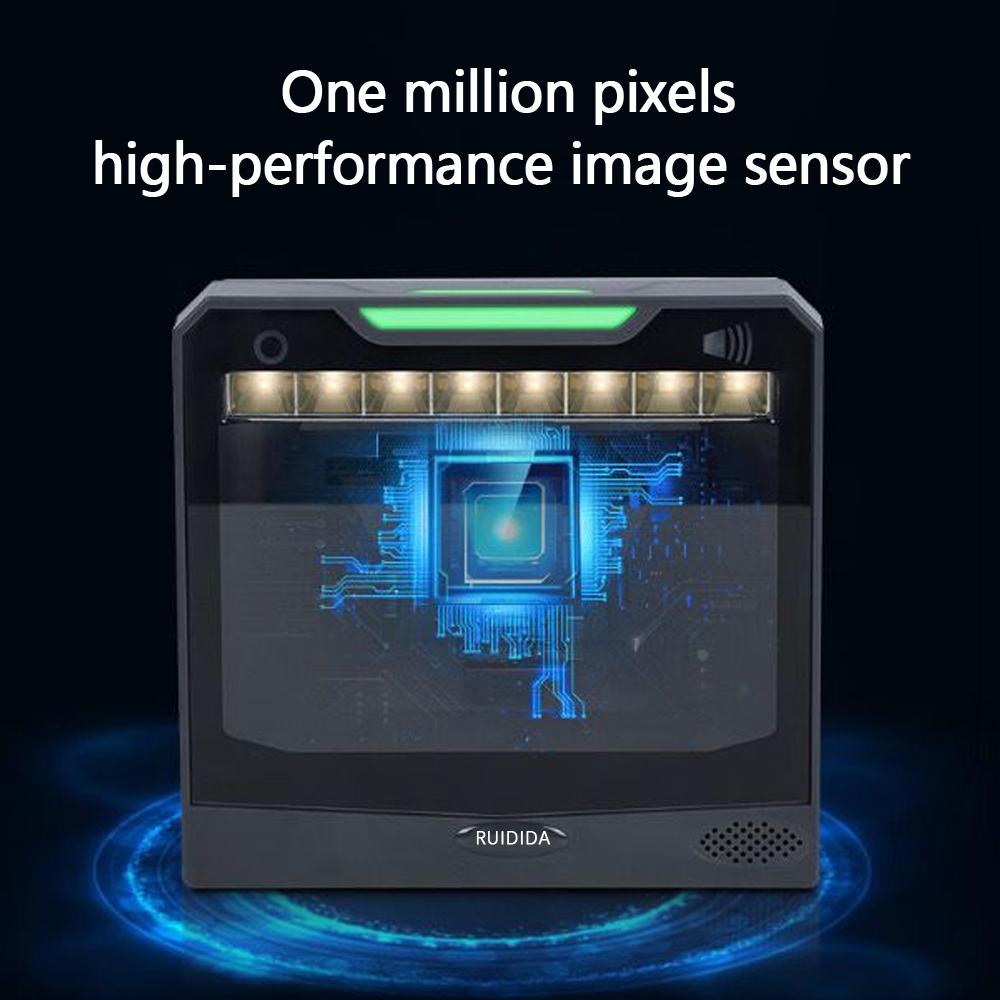 Platform Barcode Reader Desktop Bar Scanner 1D 2D Hands-Free Code Scanner DM PDF 417 QR Wired Code Reader