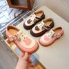 Kinder Lederschuhe für Mädchen T-Riemen Niedlich Mode Prinzessin mit Herz Weiche Süße Kinder Ballerinas für Hochzeitsfeier 2024 Frühling Herbst