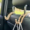 2Pcs Strong Storage Pearl Hanger Auto Hook Rear Bearing Car Seat Headrest Hooks  Handbag