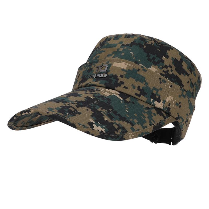 Outdoor Camouflage Baseball Cap With Large Brim Sun Protection For Fishing Hiking