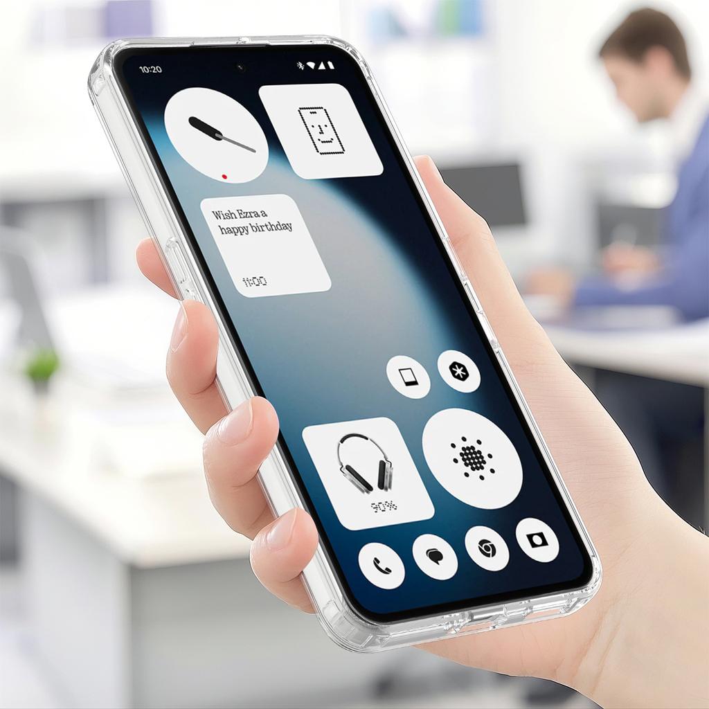 For Nothing Phone (3a) Lite 5G Clear Phone Magnetic Case TPU + Acrylic Back Cover