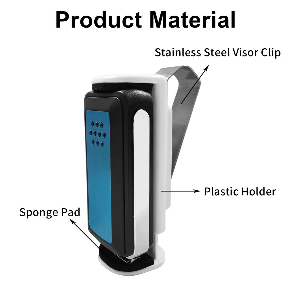 Adjustable 47-70mm Garage Door Remote Control Clip Stand Sun Visor Car Holder with Fixed Code Mount Stand