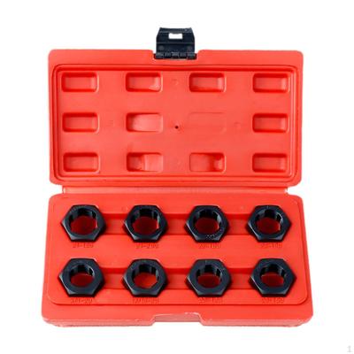 8Pcs Axle Spindle Rethreading Tool Set Thread Chaser Repair High Strength DIY Portable Maintenance