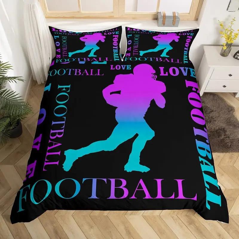 Liebe Gymnastik Königin König Bettbezug Bodenturnen Ballett Bettwäsche Set Neonpink Tanz Bettdeckenbezug Polyester Steppdeckenbezug