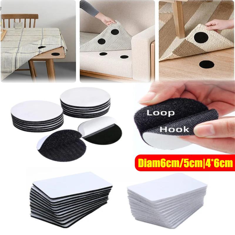 5/10Pais Self Adhesive Hook and Loop Dots Fastener Tape Nylon Sticker Pads Wall Mounting Tape Round Coins DIY Hook Loop Adhesivo