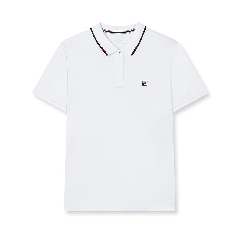 New FILA Polo Shirts Men's White F11M421122FWT