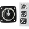 KIMISS Battery Isolator Kit, 300A Battery Selector Switch Heavy Duty 3 Position Marine Battery Cut Off Switch for RV Boat