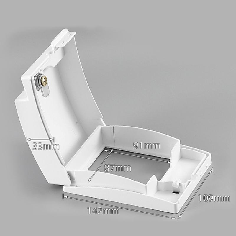 Elegant Adhesive Locking Outlet Box Providing Superior Water Protective Home Accessory for Garden and Patios Area