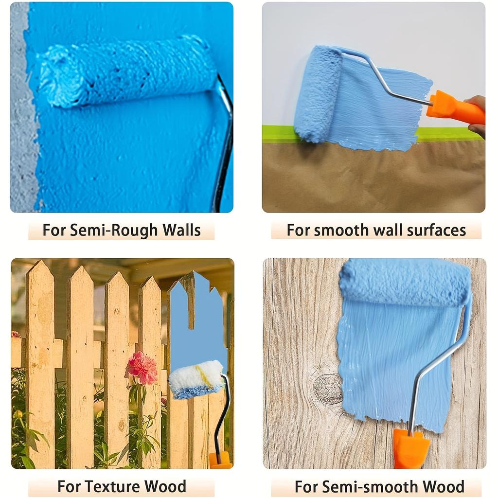 10pcs High Density Foam Coating Roller, Mini 4 Inch Foam Coating Roller for House Painting and Wallpaper Application