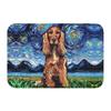 Custom Starry Night Dachshund Dog Doormat Anti-Slip Entrance Kitchen Bathroom Floor Door Mats Bedroom Balcony Carpet Rug