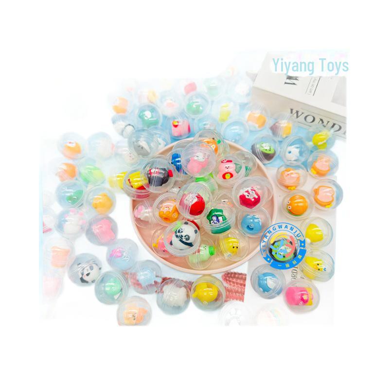 10 packs of mixed gashapon dolls and pull-back car dolls in various styles, 32*32mm size, one set per delivery