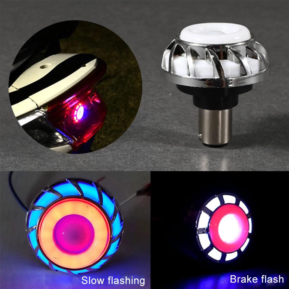 Universal Motorcycle Strobe Flash Light DC12V LED Motorbike Brake Rear Lamp Colorful Taillight Motorcycle Decoration Lamp