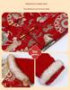 Girls' Winter Chinese Tang Suit Hanfu Set: Velvet, Thick, Trendy Two-Piece New Year Outfit