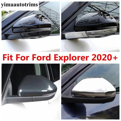 Rearview Mirror Cap Strip Decoration Cover Trim For Ford Explorer - ABS Chrome / Carbon Fiber Accessories Exterior