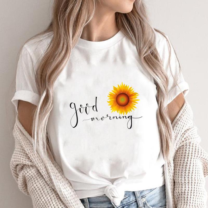 (Mărimea asiatică) floare dulce drăguț anii 90 T Grafic Feminin Haine Femei Top Gât Rotund Tricou Modă Imprimeu Casual Mânecă Scurtă Tricouri