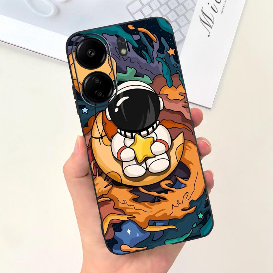 Für Xiaomi Redmi 13C 2023 Hülle Mode Mond Weltraum Muster Capa Schlanke Weiche Silikonhülle Für Xiaomi Redmi 12C Hülle Redmi13C Hülle