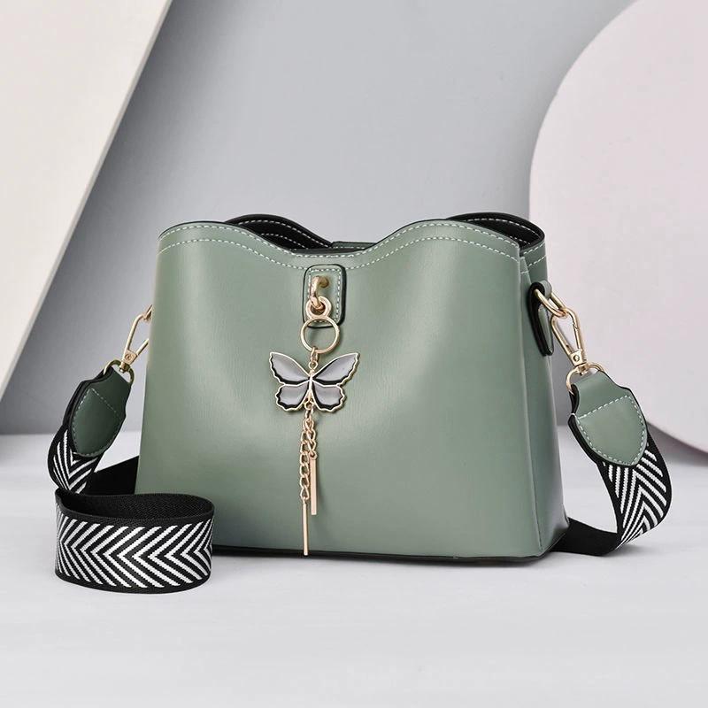 Women's Butterfly Leather Crossbody Bag, Small Trendy Shoulder Bag with Adjustable Strap, Cute Fashion Purse for Ladies