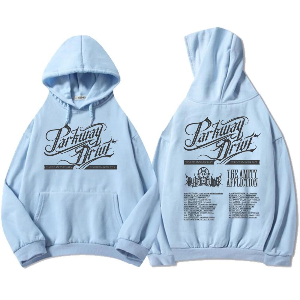 Parkway Drive 20 Year Anniversary European Tour 2025 Hoodies Rock Band Fashion Graphic Sweatshirts Winter Fleece Men Pullovers
