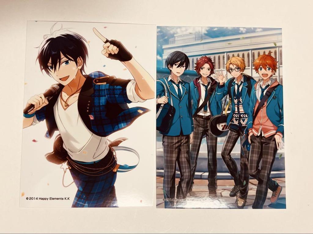 [USED] Raw Bromide Glitter Heart Ensemble Stars Subaru Hokuto Mao Makoto