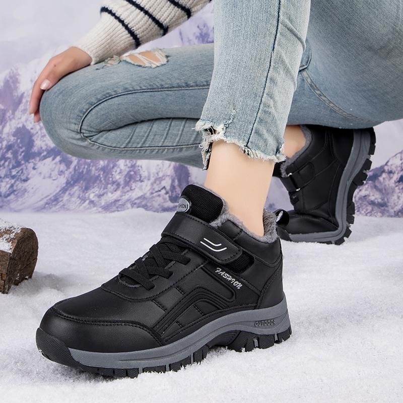 Boots Women Waterproof Winter Leather Shoes Ankle Boots Male Snow Hiking Boots