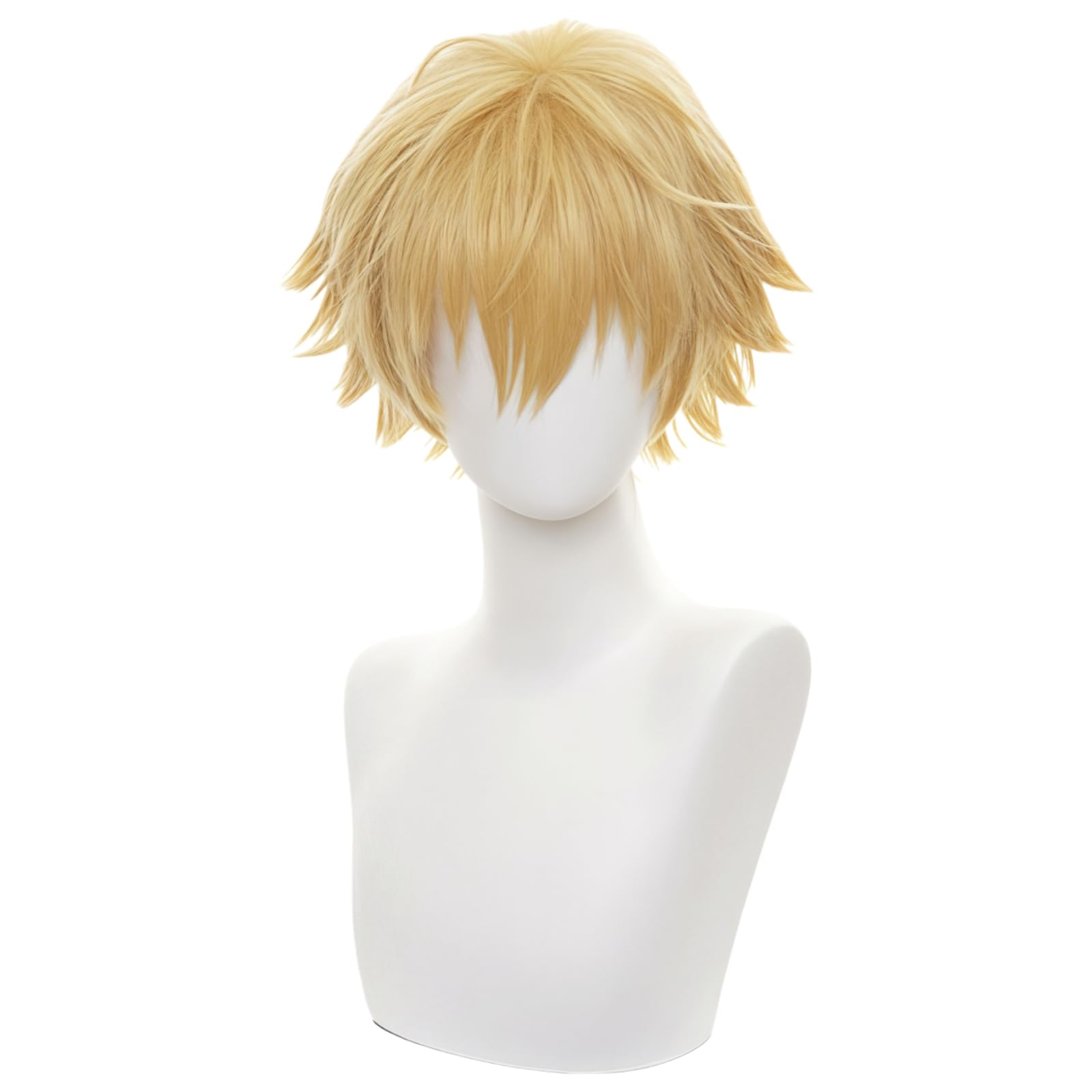 

iirukaa Денджи Парик Косплей Парик Сеточка для парика Товар Термостойкий для Фотосъемки 2D Мероприятие Хэллоуин Маскарадный Костюм золотой