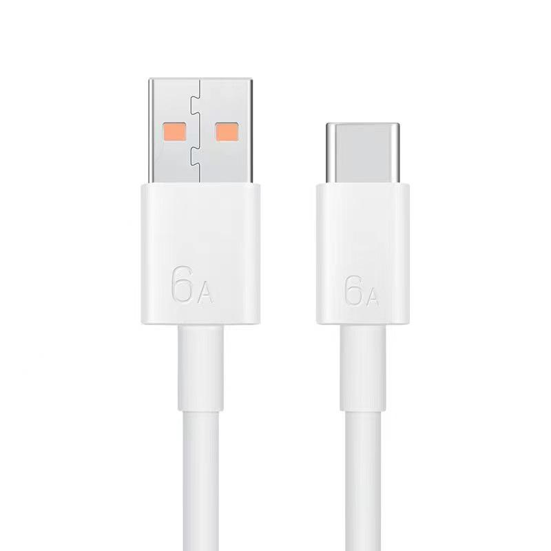 6A Type-C Super Fast Charging Cable, 66W Flash Charge, Compatible with Huawei