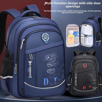2024 Multi-Compartment Backpack for Boys: Grades 1-9, Large Capacity, Ergonomic Design