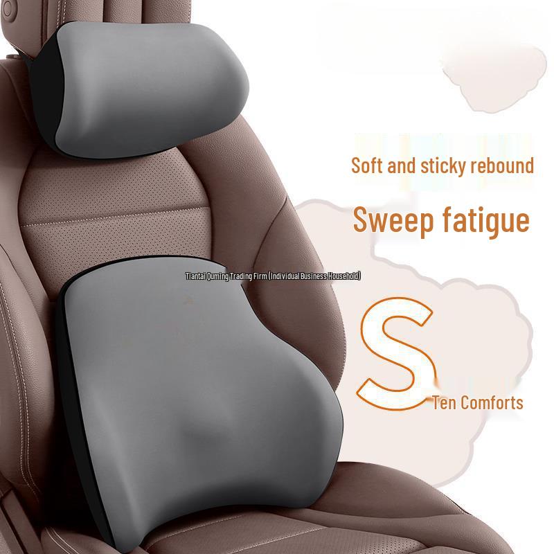 Cute Car Seat Neck and Lumbar Support Pillow