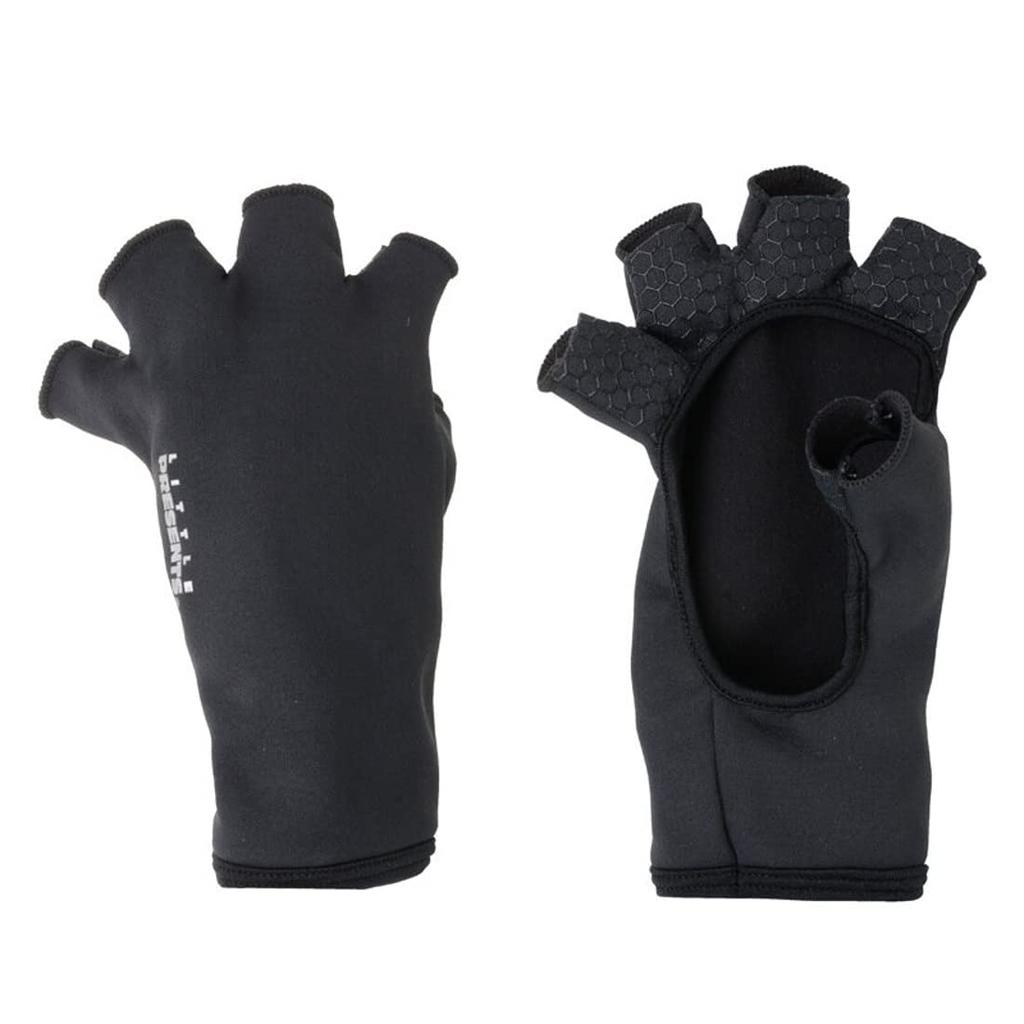 LITTLE PRESENTS Spandex Palmless Gloves Charcoal Gray AC-148
